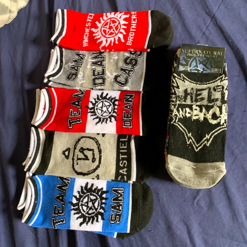 Supernatural Themed Ankle Socks